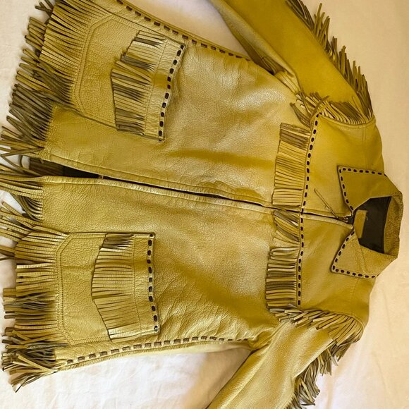 1960s WP Place & Co Leather Fringe Jacket - Picture 2 of 9